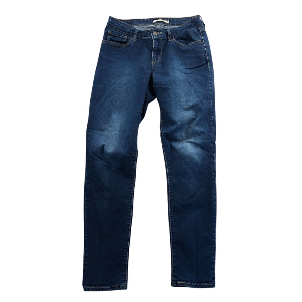 Levis Womens 811 Jeans Size 30 Curvy Skinny Leg Ankle Classic Blue Denim Casual